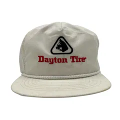 【キャップ/帽子】USA製 80-90s Dayton Tire（デイトン・タイヤ）ビンテージ トラッカーキャップ ホワイト ブラック 黒 レッド 赤 US製 アメリカ製 Made in USA
