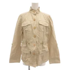 ナチュラルビューティーベーシック NATURAL BEAUTY BASIC ジャケット リネン混 M ベージュ /AE ■GY53