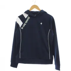 ルコックスポルティフ le coq sportif スウェットパーカー  M 紺 ネイビー ラグランスリーブ  ロゴマーク ジャージ /GP ■ECB001