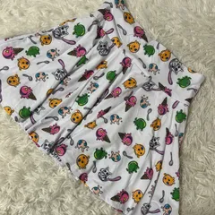 《美品》NieR Clothing 総柄スカート ホワイト F イラスト カラフルのサムネイル