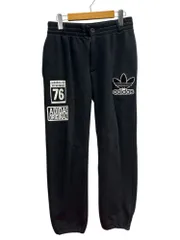 adidas Originals (アディダスオリジナルス) ロゴ フロント ジップ スウェットパンツ AY8628 M ブラック メンズ/028