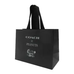 【新品】【単品購入可・代引き不可】コーチ COACH 紙袋 COACH X PEANUTS コラボ限定 スヌーピー ショッパー 紙袋 プレゼント用 ギフト ラッピング 【メール便対応（ネコポス）】【レディース】【メンズ】【ギフト】