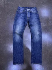 DSQUARED2 スリムフィット ブルー ダメージ ヴィンテージ デニムパンツ 46