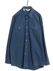 【お得なクーポン配布中!】 80s USA製 The Sportsmans Guide シャモア クロス 長袖 シャツ メンズ L ヴィンテージ アウトドア ネルシャツ ヘビーウェイト フランネル