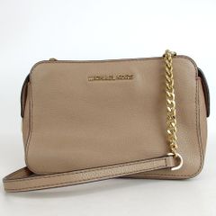 5229◯ MICHAEL KORS ショルダーバッグ ベージュ - メルカリ