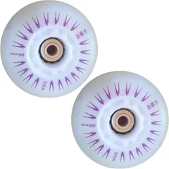 RYOTBASE 互換 光る リップスティック用タイヤ ウィール LED 交換 修理 ジェイボード 走ると光る 68mm (レインボー)のサムネイル