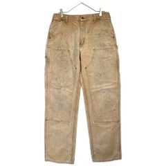 美品めちゃいけフェードペイントダブルニーCarharttカーハート Carhartt ダブルニー ペインター USA製 フェード カーハート W89