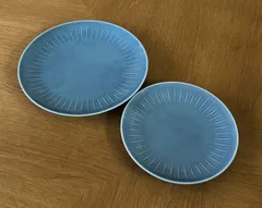 Arzberg(Rosenthal) ジョイン デニムブルー　27㎝と20㎝　プレート　2点セットのサムネイル