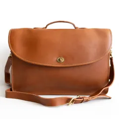 【美品】OLD COACH【2WAY レザー ブリーフケース】 ブラウン ビジネスバッグ コーチ 26040047