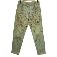 Used ハンドペイント 50s メモリアルパンツ ビンテージ リメイク