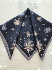 バーバリー ブラック 雪の花 スカーフ/ハンカチ