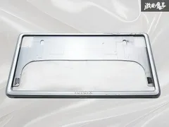 ★破損無し★ トヨタ 純正 汎用 ナンバーフレーム ナンバープレート ライセンスフレーム 1枚 シルバー系 08407-00280 即納のサムネイル