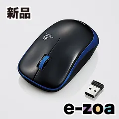 ELECOM  エレコム 3ボタン静音ワイヤレスマウス ブルー M-IR07DRSBU (2415291)