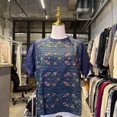 【東あずま店　併売品】　パーリッシィ PARICI 刺繍 ブラウス シャツ トップス ナチュラル natural 半袖 ブルー 青 藍色 ネイビー 紺色 お呼ばれ デート オフィスカジュアル フォーマル かわいい 上品 可愛いのサムネイル