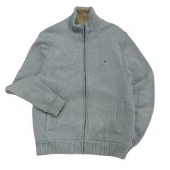 トミーヒルフィガー ジップアップ ニットＭ