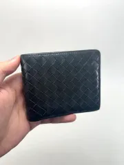ほぼ新品 単品 BOTTEGA VENETA ボッテガ・ヴェネタ イントレチャート 二つ折り財布