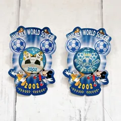 ミッキーワールドサッカー 2002 チップ＆デール ピンバッジ★2個セット