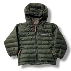 patagonia パタゴニア リバーシブルダウンジャケット 61371 アウター ダウン 迷彩柄 カモフラ リバーシブル 子供服 カーキ キッズ 冬 ゴーゴー古着久喜倉庫店 No.1566