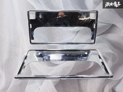 トヨタ 純正 ナンバーフレーム  ライセンスフレーム フレームシルバー 枠 前後 08407-00720 即納のサムネイル