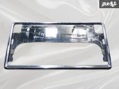 ★破損無し★ トヨタ 純正 汎用 ナンバーフレーム ナンバープレート ライセンスフレーム 1枚 メッキ 08407-00272 即納のサムネイル