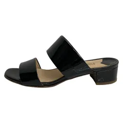 FABIO RUSCONI(ファビオルスコーニ) ミュール 36 レディース 黒 レザー