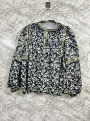 CADBURY キャドバリー 花柄ブラウス シャツ ネイビー◆Size Freeのサムネイル