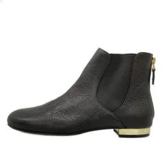 DIANA(ダイアナ) ショートブーツ 24 レディース - 黒 サイドゴア レザー