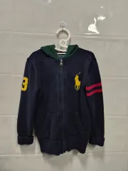 ポロ ジップアップニットフーディー 7t 120-130