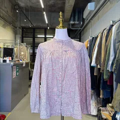 【東あずま店　併売品】　ニーム　NIMES　LIBERTY リバティ　花柄　総柄　ブラウス シャツ トップス　レディース　blouse　shirt　Tops　ladies　お呼ばれ　デート　オフィスカジュアル　食事会