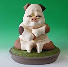白亜器 猫杯台 猫は偉大 - メルカリ