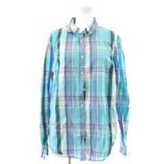 トミーヒルフィガー TOMMY HILFIGER シャツ ブラウス M 水色 青 ブルー チェック柄 長袖  /GP ■GY60