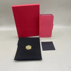 新品未使用　BONAVENTURA　ボナベンチュラ　iPhoneケース　手帳型　レザー　濃いピンク