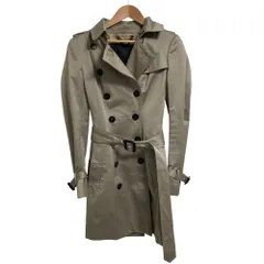 良品 BURBERRY バーバリー プローサム ベルト付き トレンチコート 40サイズ ベージュ レディース 古着 中古 USEDのサムネイル
