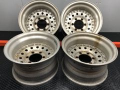 15インチホイール4本セット 6穴 PCD139.7 レンコンホイール廃盤当時物 