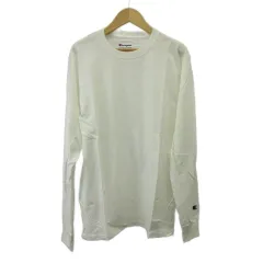 チャンピオン CHAMPION Tシャツ S 白 ホワイト 無地 ラウンドネック 長袖 カットソー /PP ■ECD001