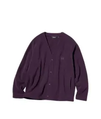 ユニクロ NEEDLES パープル フリース カーディガン