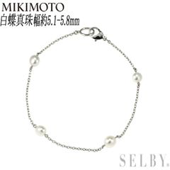 ミキモト ブレスレット 3連 5.5mm 本真珠 シルバー留具 MS刻印 - メルカリ