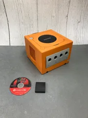 【動作OK】 任天堂 ニンテンドー ゲームキューブ 本体 オレンジ おまけ付き 0403-406