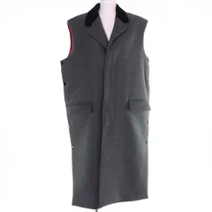 極美品☆MARNI マルニ 22AW GLMA0063QU ウール100％ ロングジレ ノースリーブ コート グレー 36 イタリア製 正規品 レディースのサムネイル