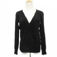 ロートレアモン LAUTREAMONT ニットカーディガン ミドル丈 カシミヤ Vネック 3 黒 ブラック /SM31 ■ECD001