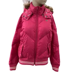 186000 現状品 LACOSTE ラコステ ダウンジャケット ピンクのサムネイル