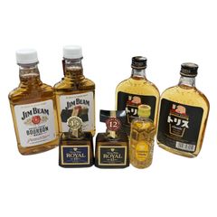 サントリー 角瓶 黒角など ウイスキー古酒 ミニボトル 6本セット 未