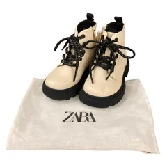 170050 新品未使用 ZARA ザラ レースアップショートブーツ 14.3～14.5cm キッズ