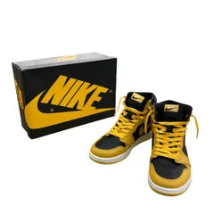 186000 NIKE ナイキ 現状品 NIKE AIR JORDAN 1 RETRO HIGH OG POLLEN エアージョーダン 26.5cm イエロー/ブラック