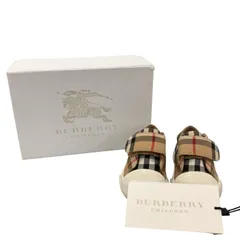 186005 現状品 BURBERRY バーバリー ベビーシューズ ブラウン キッズのサムネイル