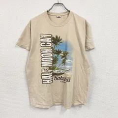 古着 used　GILDAN　ギルダン　半袖プリントTシャツ　ベージュ　Lサイズ　