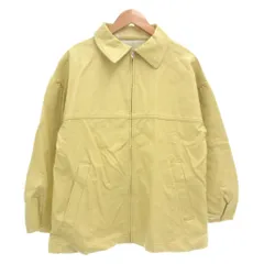 ミスティック mystic タグ付き ジャケット 1 フェイクレザー 合成皮革 ジップアップ 黄 イエロー /AE ■GY53