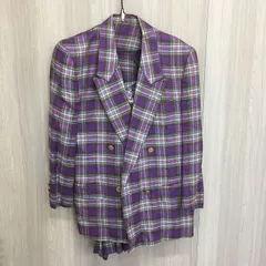 S【古着】JUNKO SHIMADA チェック柄 セットアップ スカート 9号 レディースファッション 春服