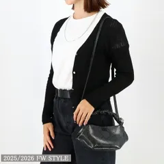 ■GANNI ガニー ハンドバッグ BOU BAG MINI SNAKE A7071 Black Oyster/150 ブーバッグミニ ショルダーバッグのサムネイル