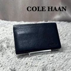 COLE HAAN コールハーン レザー 名刺入れ カードケース ブラックのサムネイル